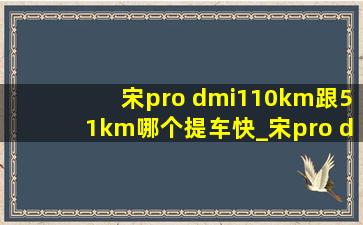 宋pro dmi110km跟51km哪个提车快_宋pro dmi51公里和110公里怎么选
